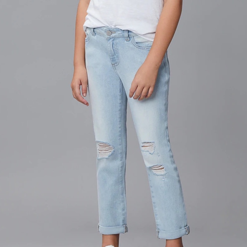DL1961 Harper Boyfriend Jeans in Coral Reef Size 16 (Girls)
